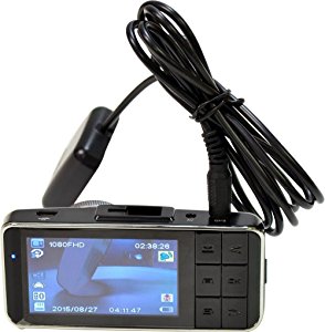 1080p HD Whistler D15VR Automotive DVR Windshield Mount Dash Camera with 2.7 LCD Monitor
