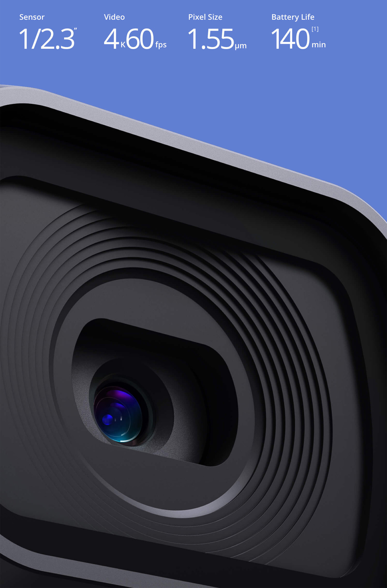 Closeup of the Osmo Pocket Camera