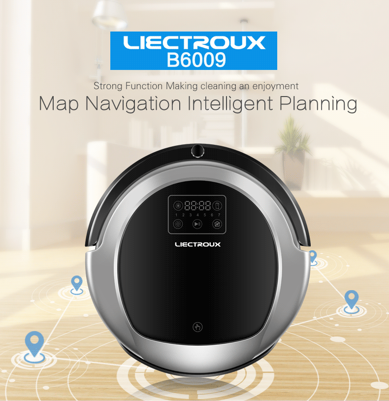 Liectroux B6009 Robot Vacuum Cleaner With Map Navigation, Memory, Voice ...