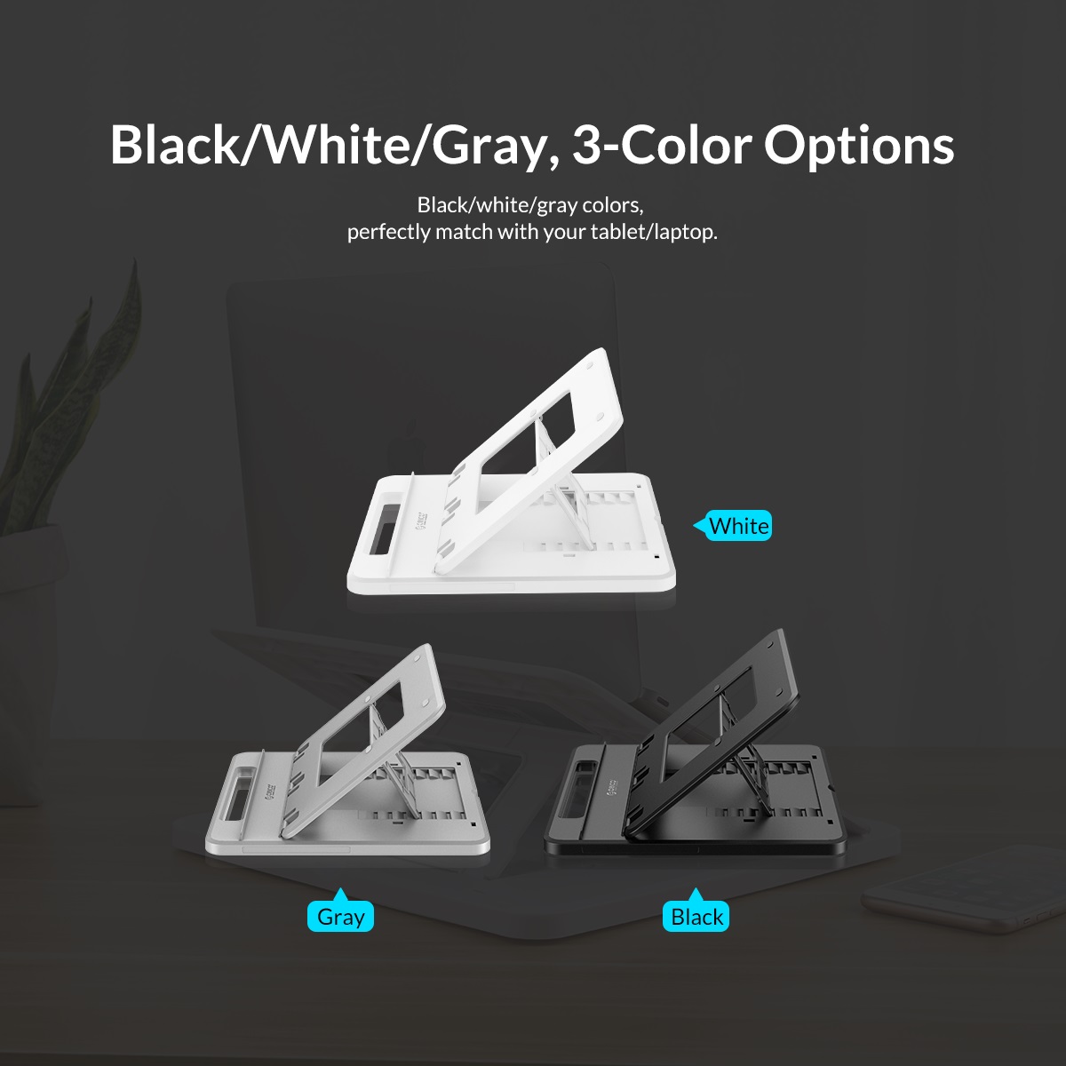 ORICO Tablet/Laptop Laptop Cooling Stand 7 Angles Adjustable Antiskid