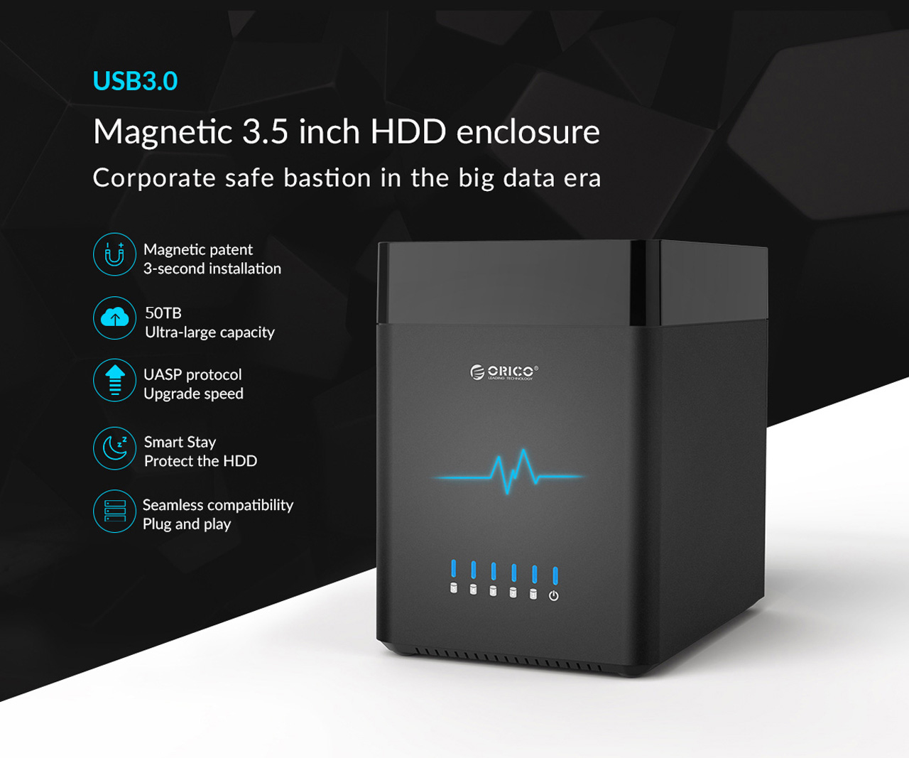 ORICO DS500U3-US-BK