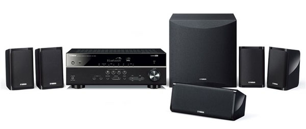 Yamaha YHT-4950U 5.1-Channel Home Theater System facing forward