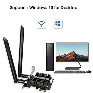 EDUP WiFi 6 Card AX 3000Mbps PCIe Network