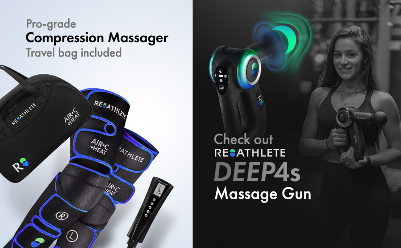 REATHLETE Leg Massager, Air Compression