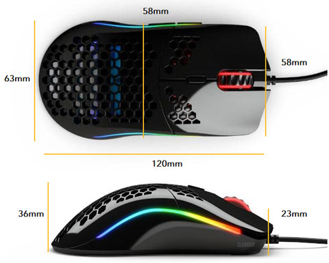 Glorious Model O Glossy Black Rgb Gaming Mouse Newegg Com