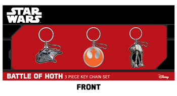 Plasticolor Star Wars Hoth Battle Scene 3-Pack Enamel Key Chains
