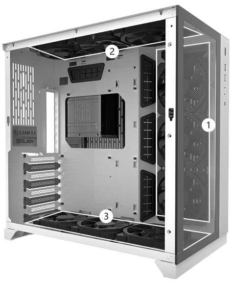 Lian Li Pc O11 Black Atx Mid Tower Gaming Computer Case Tempered Glass Newegg Com