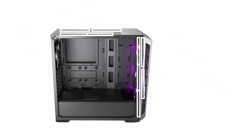 Boitier Cooler Master ATX MASTERBOX MB520 RGB MCB-B520-KGNN-RGB