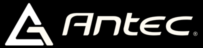 Black and white Antec Logo