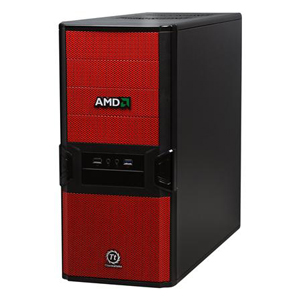 Thermaltake V3 Black AMD Edition ATX Mid Tower Computer Case (VL800P1W2N)