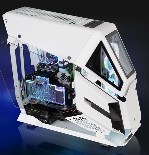 Thermaltake AH T200 Snow Helicopter Styled Open Frame Tempered Glass ...