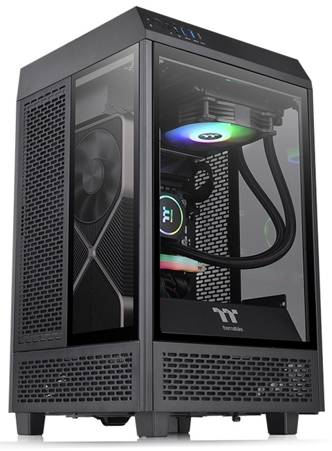 NeweggBusiness - Thermaltake Tower 100 Black Edition CA-1R3-00S1WN-00 ...