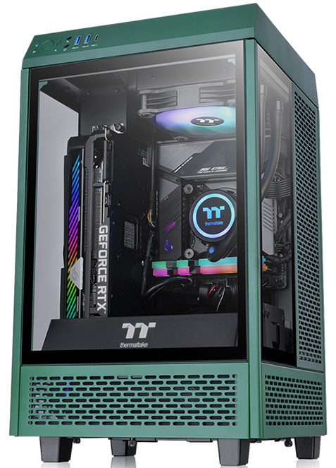 Thermaltake Tower 100 Racing Green Edition Tempered Glass Type-C (USB 3 ...