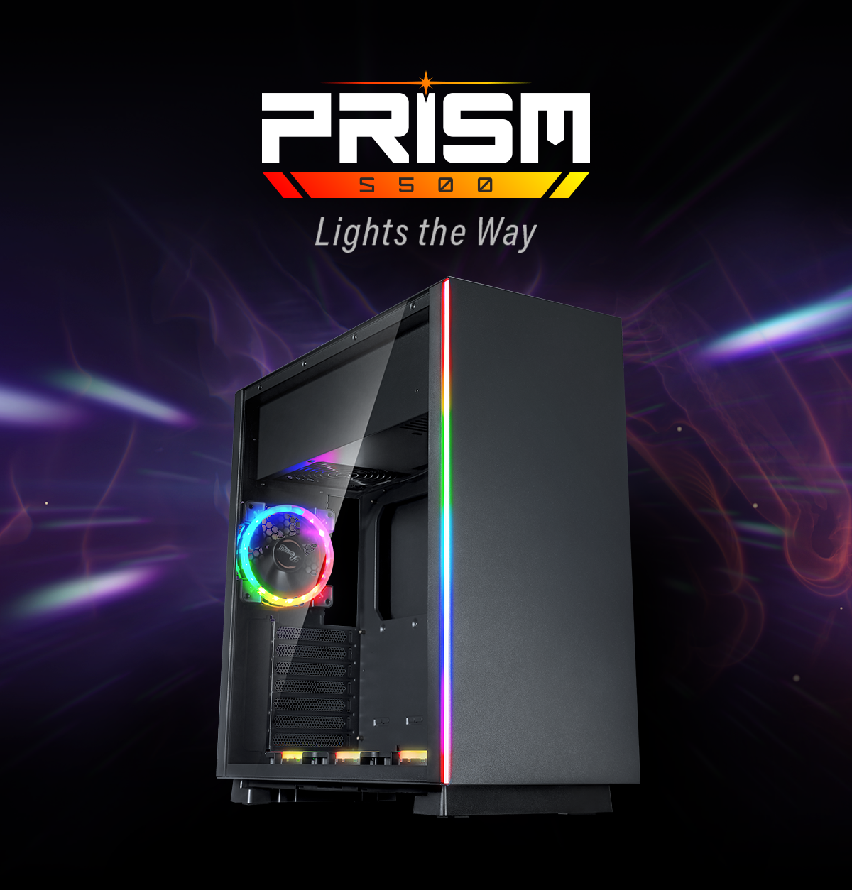 NeweggBusiness - Rosewill PRISM S500 ATX Mid Tower Gaming PC Computer ...