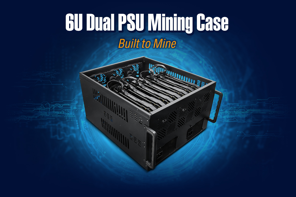 Rosewill 8 GPU Mining Case Frame, Dual PSU Support