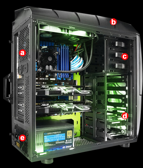 RAIDMAX Viper GX ATX-512WBG Black / Green Steel / Plastic ATX Mid Tower ...