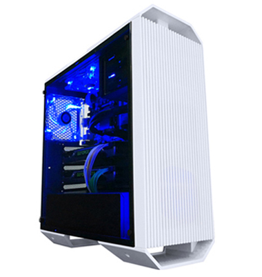 RAIDMAX Monster II SE in white angled to right