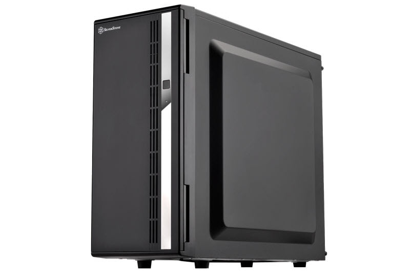 SilverStone SST-CS380 ATX Mid Tower case angled to left