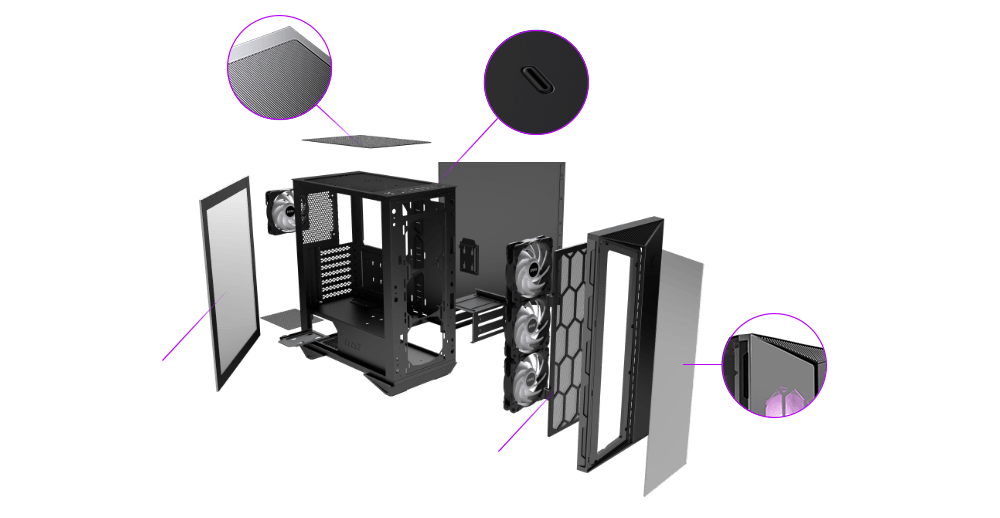MSI MPG GUNGNIR 110R Computer Case