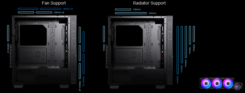 MSI MPG SEKIRA 100R Gaming Case