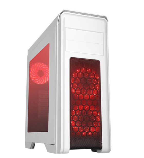 DIYPC D480-W-RGB White Dual USB 3.0 ATX Mid Tower Gaming 