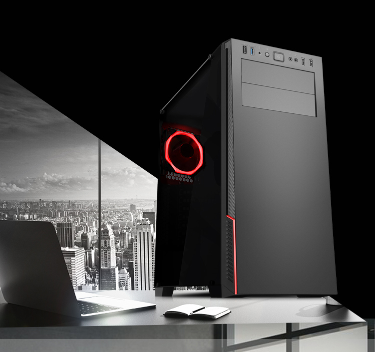 [FACE]Glass Set 未開封 Dual Tempered Glass Mid Tower PC Case for Gaming Computers