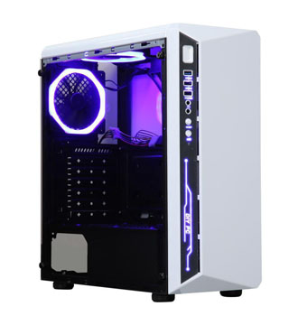 Diypc Diy Model X W Rgb White Steel Atx Mid Tower Computer Case Newegg Com