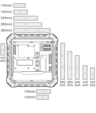 diagram of water cooling radiators support of Panzer Max-G