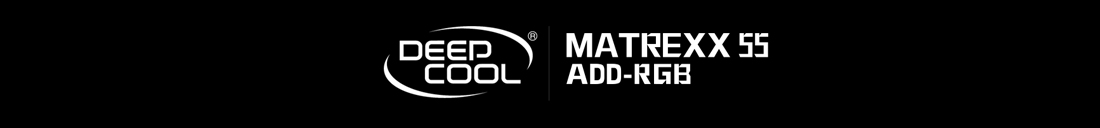 deepcool and MATREXX 55 ADD-RGB logos