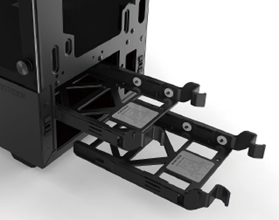 Phanteks Eclipse P300 series ATX Mid Tower Computer Case HDD Installation location
