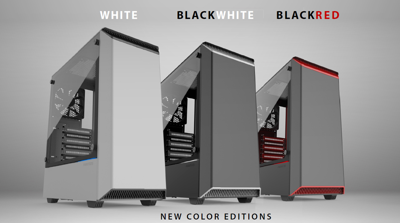 Three colors Phanteks Eclipse P300 series ATX Mid Tower Computer Case