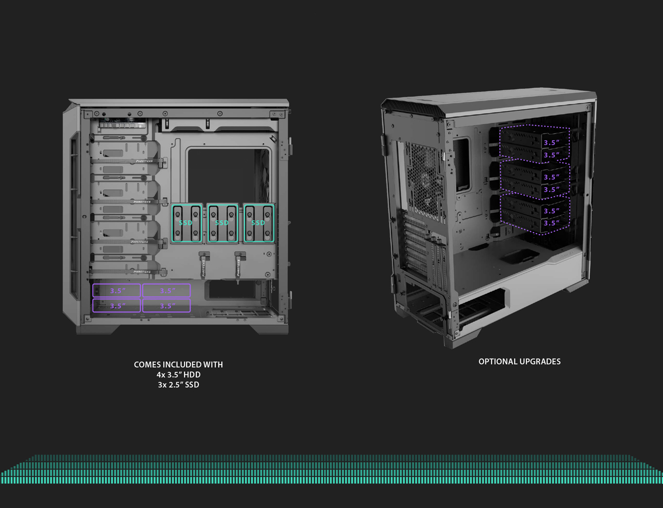 2 Shots of the Case With Both Side Panels Down