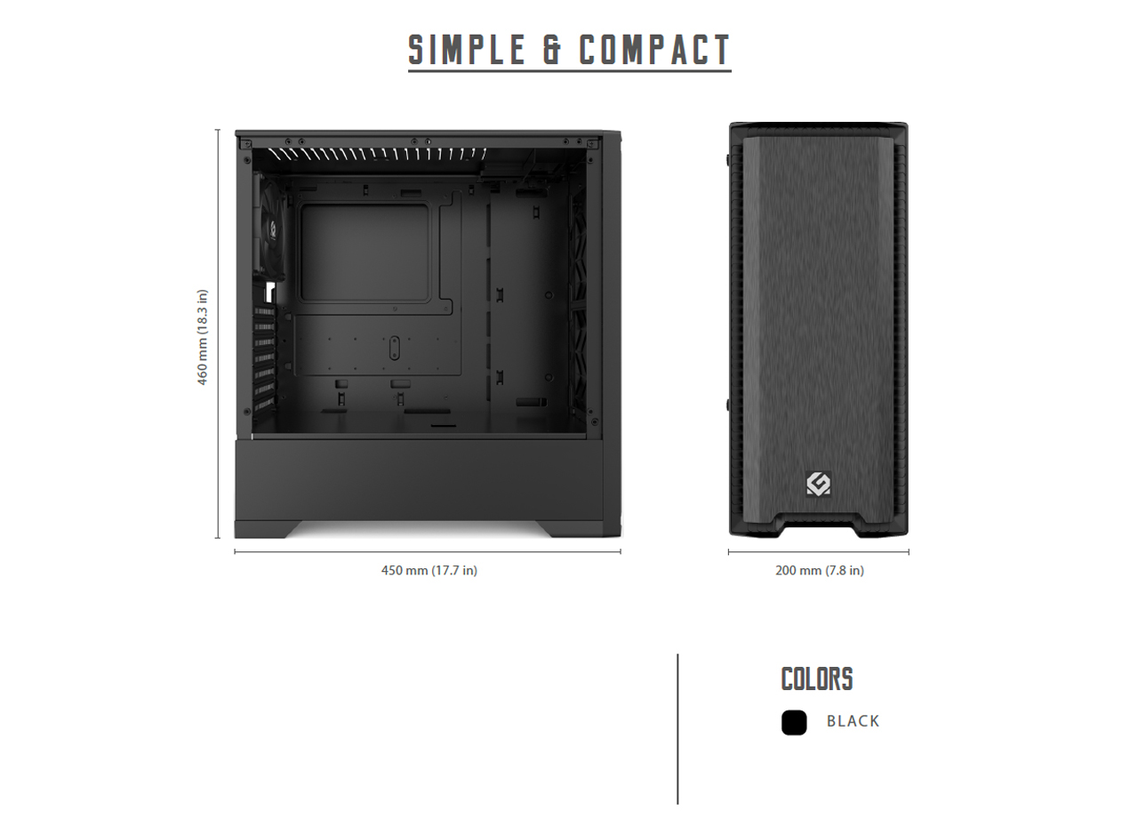 Metallic Gear Neo Silent Computer case dimensions