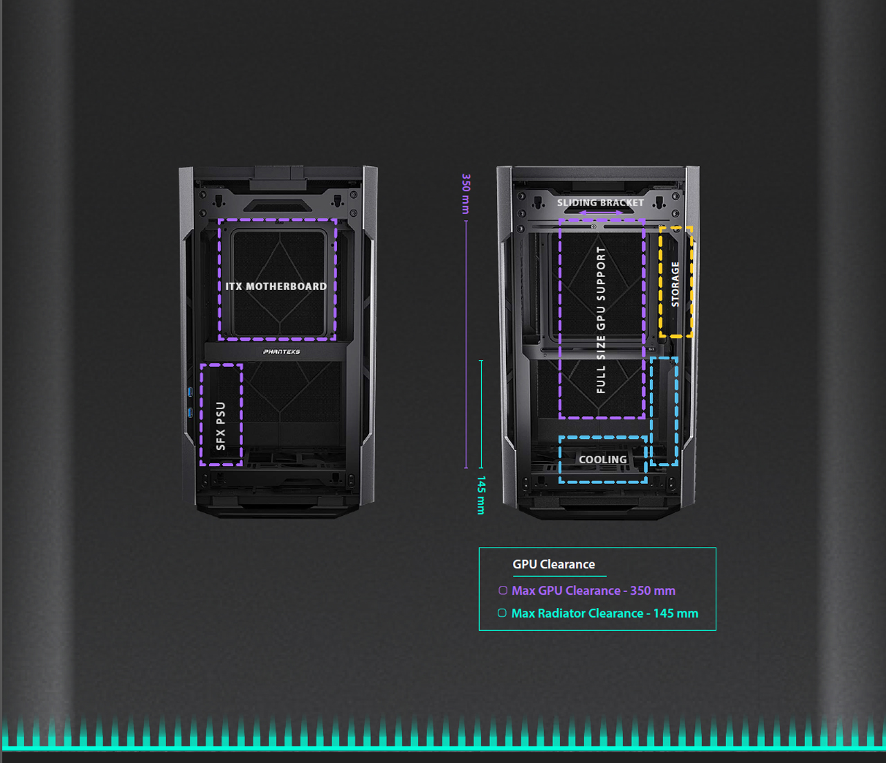 The Evolv Shift Air internal layout and installation location and size