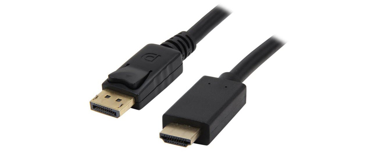 6FT Braided 4K HDMI Cable Cord DisplayPort® to HDMI® Video Adapter Converter