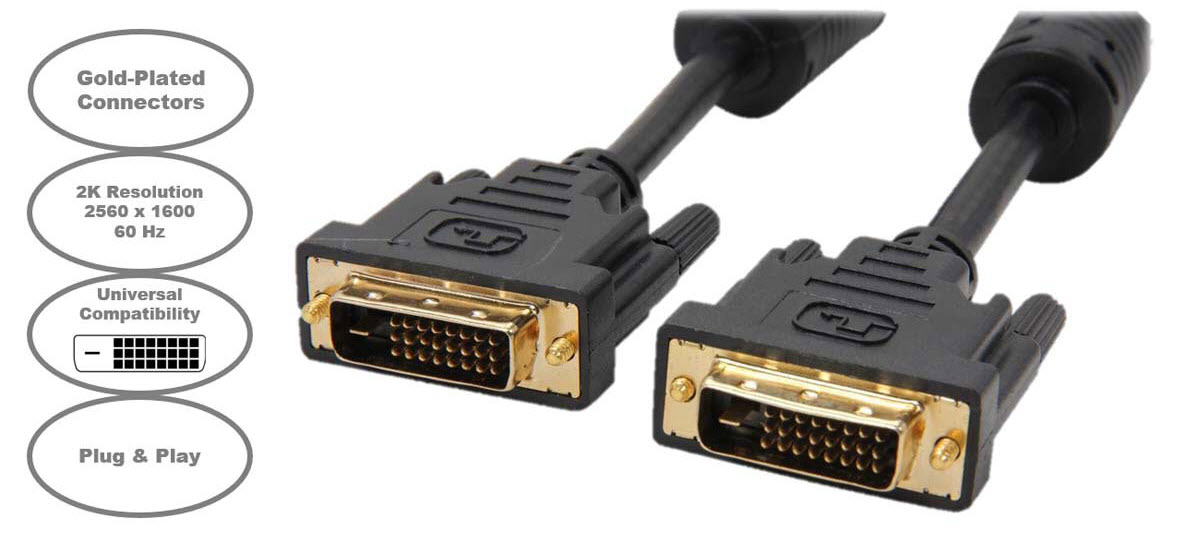 two male ends of Kaybles DisplayPort to VGA Adapter