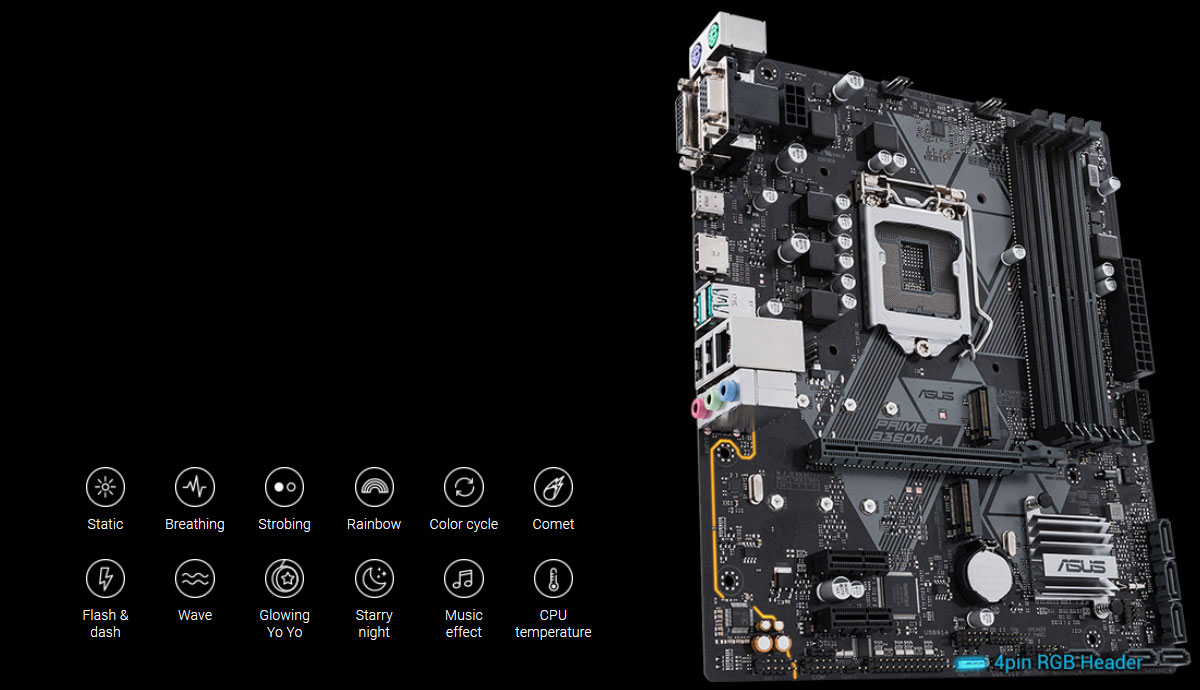 ASUS PRIME B360M-A LGA 1151 (300 Series) mATX Intel Motherboard 