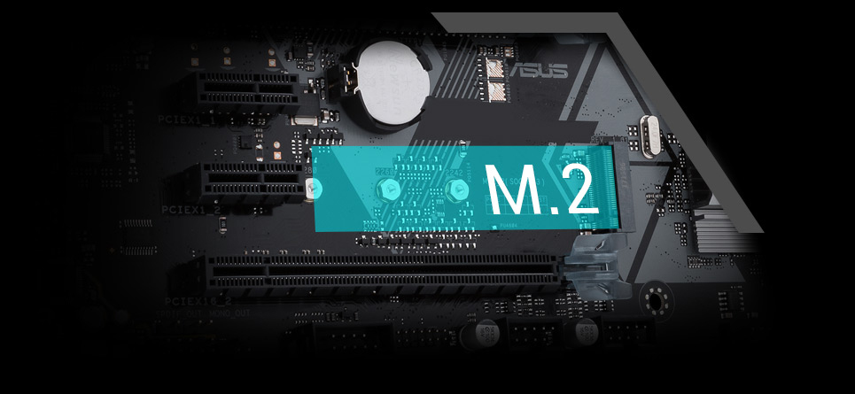 M.2 slot on the ASUS motherboard 