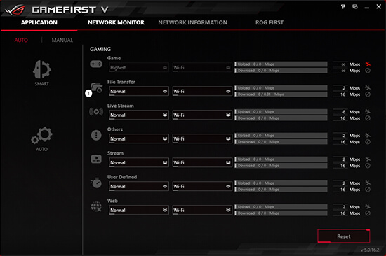 An interface of GAMEFIRST V