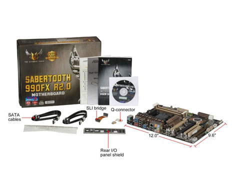 ASUS TUF SABERTOOTH 990FX R2.0 AM3+ AMD 990FX + SB950 SATA 6Gb/s USB 3.