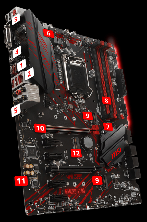 MSI MPG Z390 GAMING PLUS ATX Intel Motherboard - Newegg.com