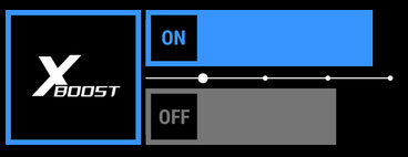 XBOOST On and Off Graphic