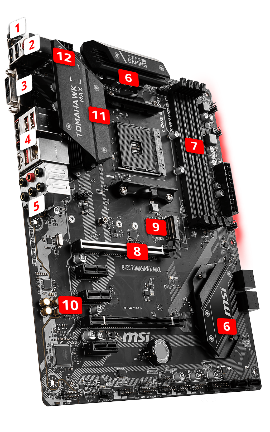 B450 TOMAHAWK MAX MOTHERBOARD