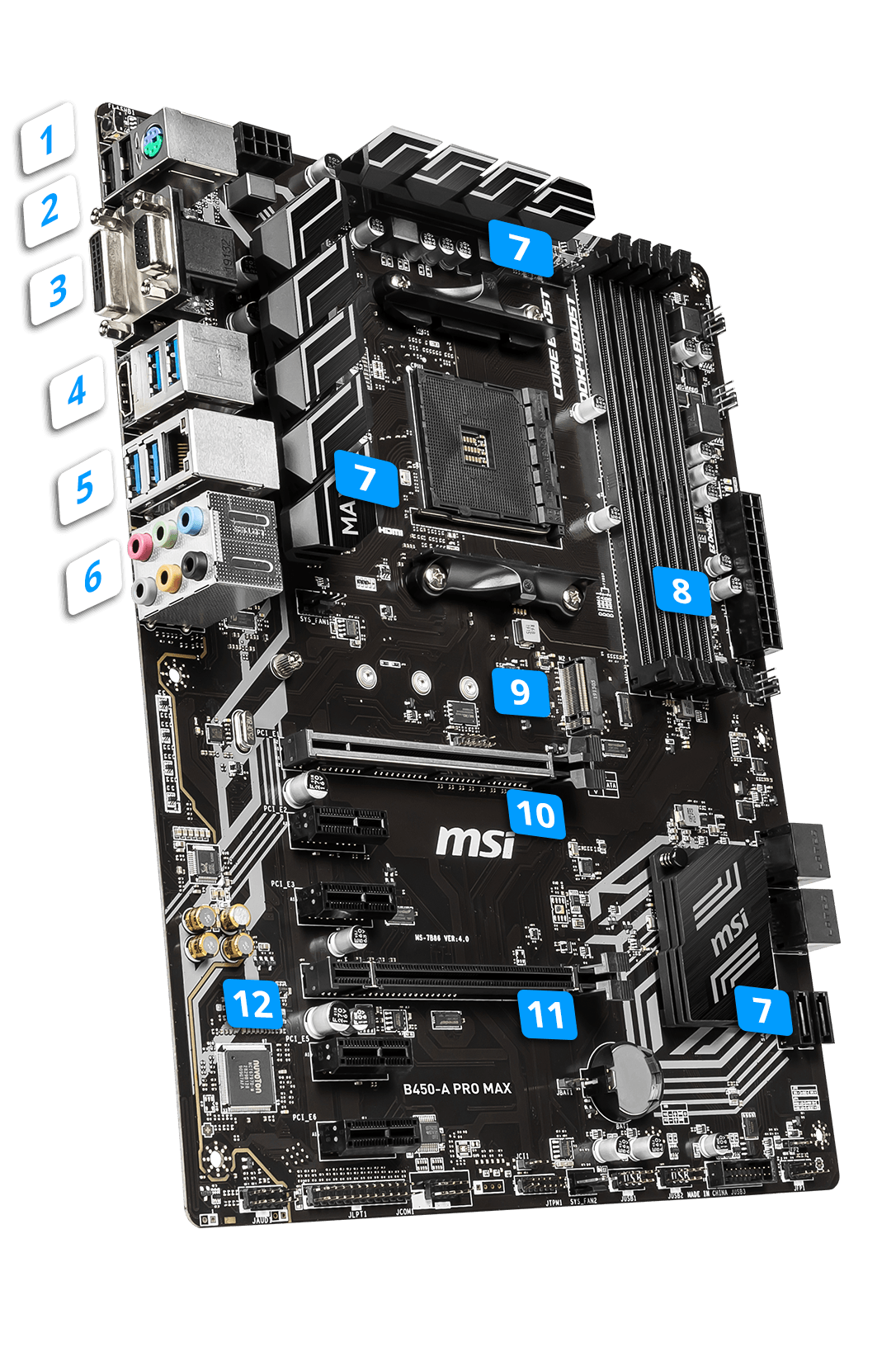 B450-A PRO MAX MOTHERBOARD