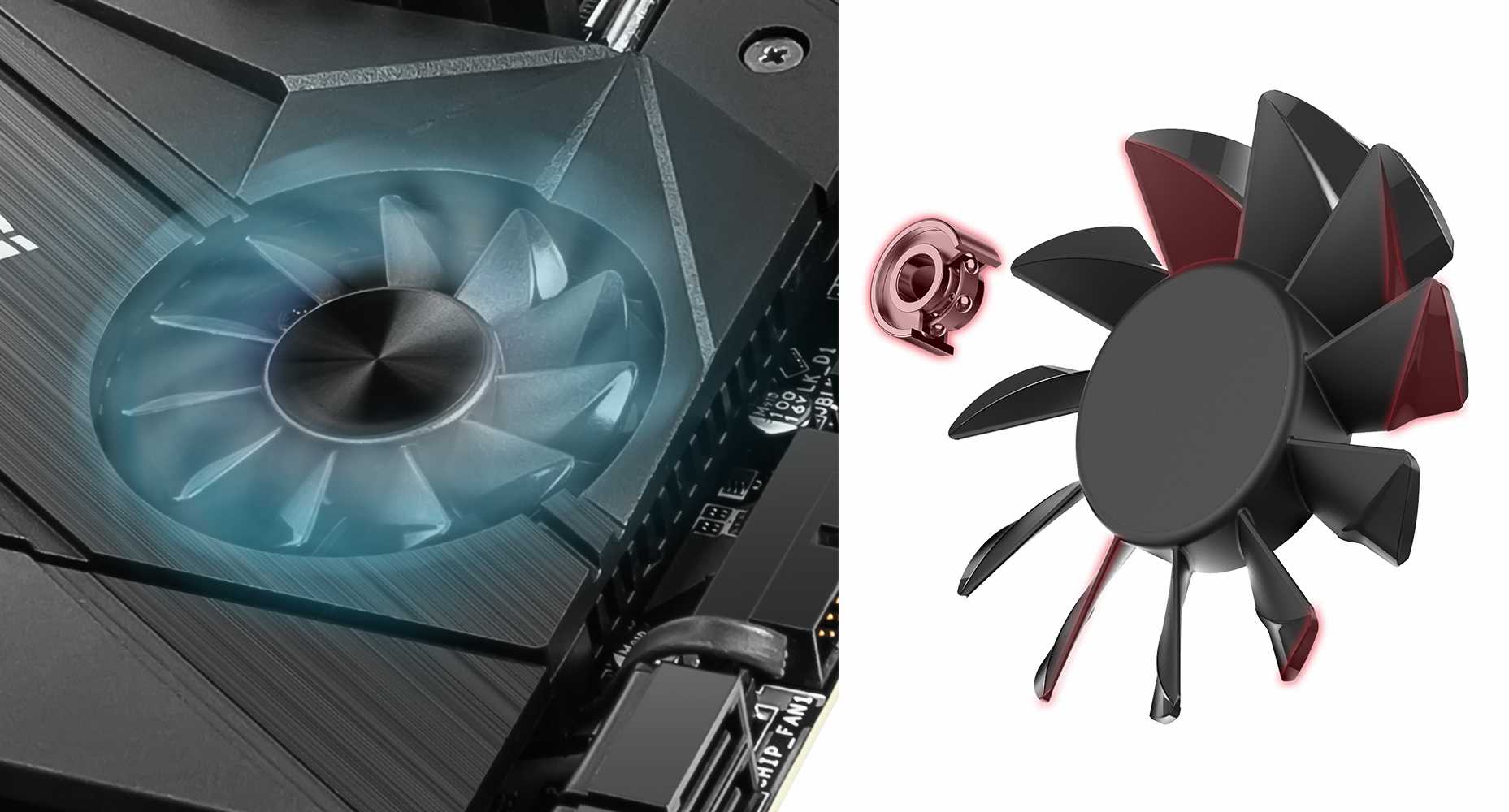 the cooling of the motherboard
