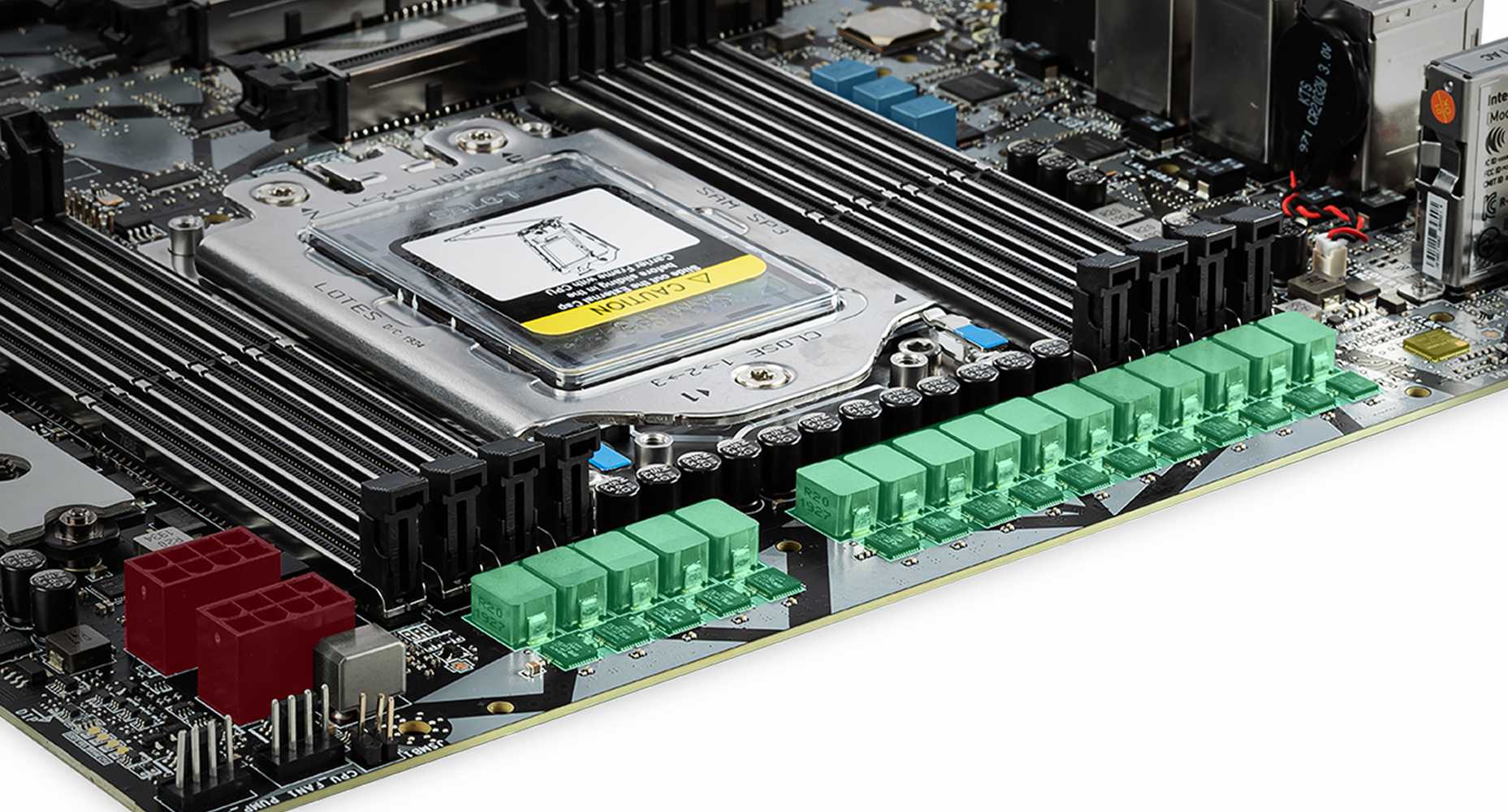 the ports of the motherboard