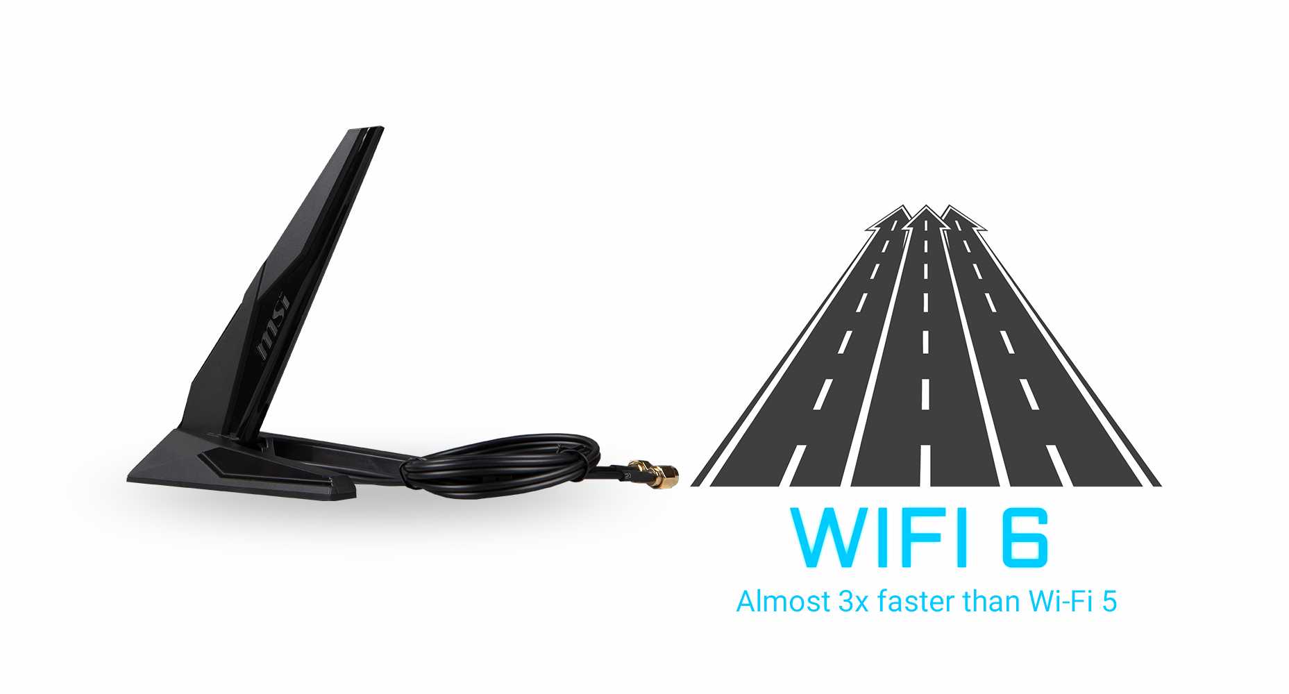 a wifi device and a road