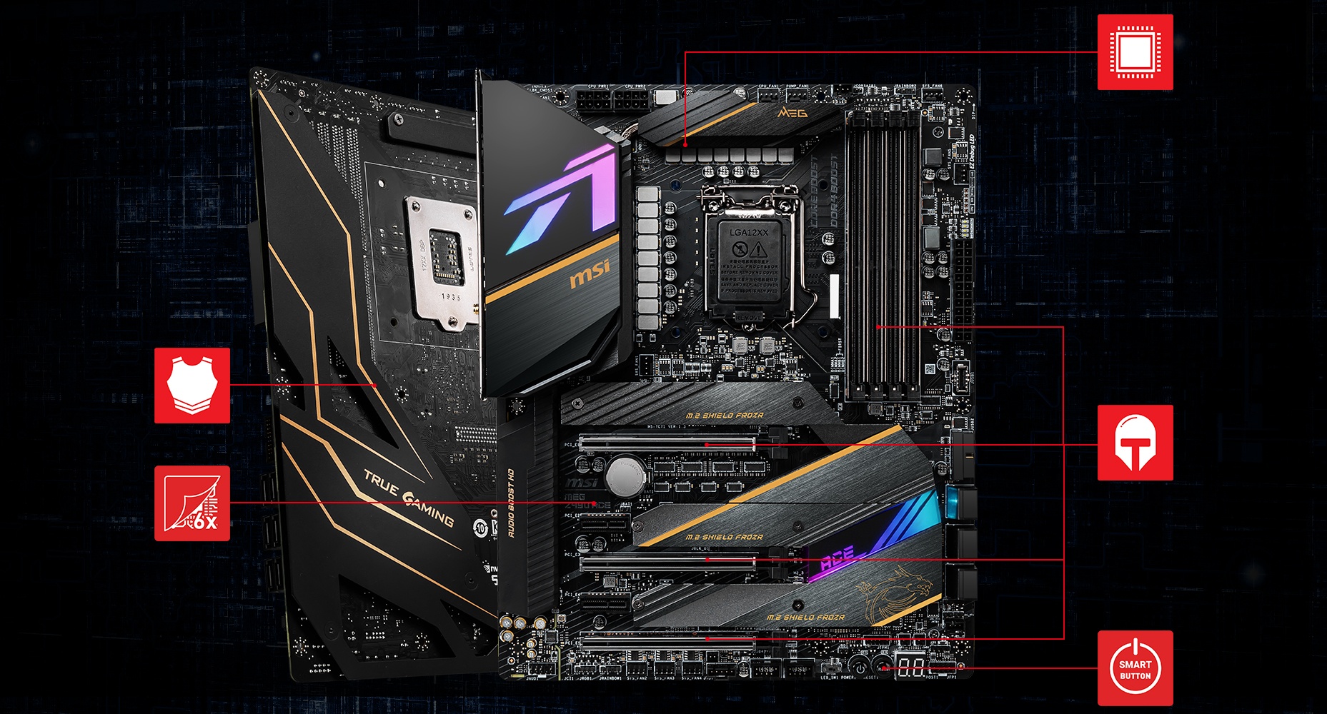 Creator z490 motherboard and a video card