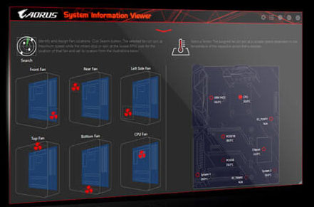  Screenshot of System Information Viewer in the fan control menu  