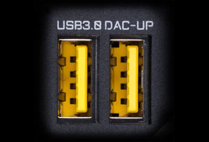 USB 3.0 and DAC-UP Ports